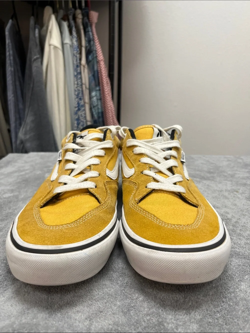 Vans Rowan Pro Yellow & White Low Top Sneakers